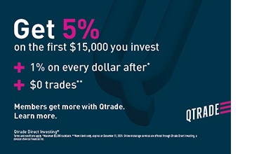 Qtrade Cash Back Offer 